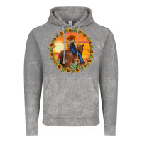 Cloud Rock cowgirl sunflower Vintage Hoodie - MaliasSmallBusiness