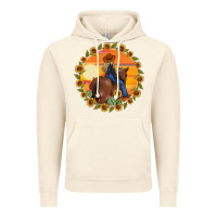 Vintage Artic cowgirl sunflower Vintage Hoodie - MaliasSmallBusiness