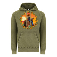 Vintage Olive cowgirl sunflower Vintage Hoodie - MaliasSmallBusiness