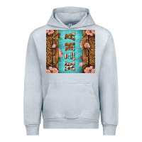 Heather Grey Western Mama Pink Roses Mother's Day Urban Hoodie - LillyAllenDesigns