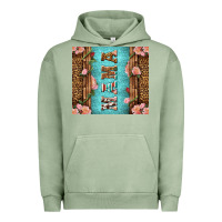 Pigment Oil Green Western Mama Pink Roses Mother's Day Urban Hoodie - LillyAllenDesigns