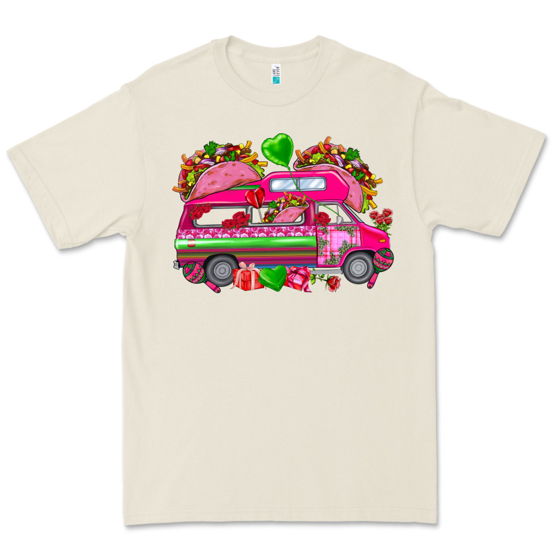 Valentines Day Tacos Truck Premium Tee by NancyCooperArtShop | Teevron