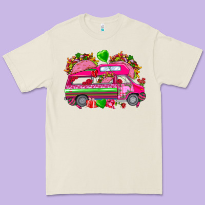 Valentines Day Tacos Truck Premium Tee Designed By Nancycooperartshop
