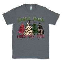Charcoal Heather rocking around the christmas tree Classic Tee - MaliasSmallBusiness