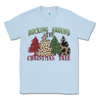Dusty Blue rocking around the christmas tree Classic Tee - MaliasSmallBusiness