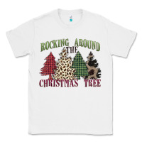 White rocking around the christmas tree Classic Tee - MaliasSmallBusiness