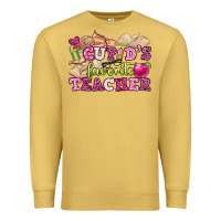 Antique Gold cupid's favorite teacher Premium Sweatshirt - OliviaCreatesArt