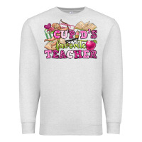 Oatmeal Heather cupid's favorite teacher Premium Sweatshirt - OliviaCreatesArt