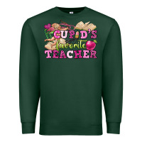 Sports Green cupid's favorite teacher Premium Sweatshirt - OliviaCreatesArt