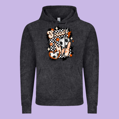 Vintage Soccer Vintage Hoodie Designed By Maliassmallbusiness