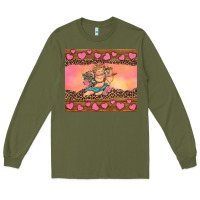 Army Green cupid valentine's day Long Sleeve Tee - RanaPortraitStore