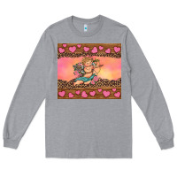 Heather Grey cupid valentine's day Long Sleeve Tee - RanaPortraitStore