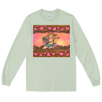 Matcha cupid valentine's day Long Sleeve Tee - RanaPortraitStore