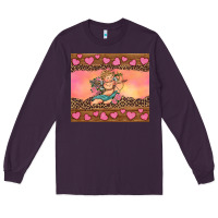 Plum cupid valentine's day Long Sleeve Tee - RanaPortraitStore