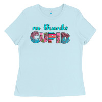 Baby Blue no thanks cupid Ladies Tee - AdoDesignShop