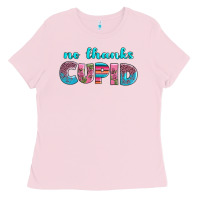 Bubblegum Pink no thanks cupid Ladies Tee - AdoDesignShop