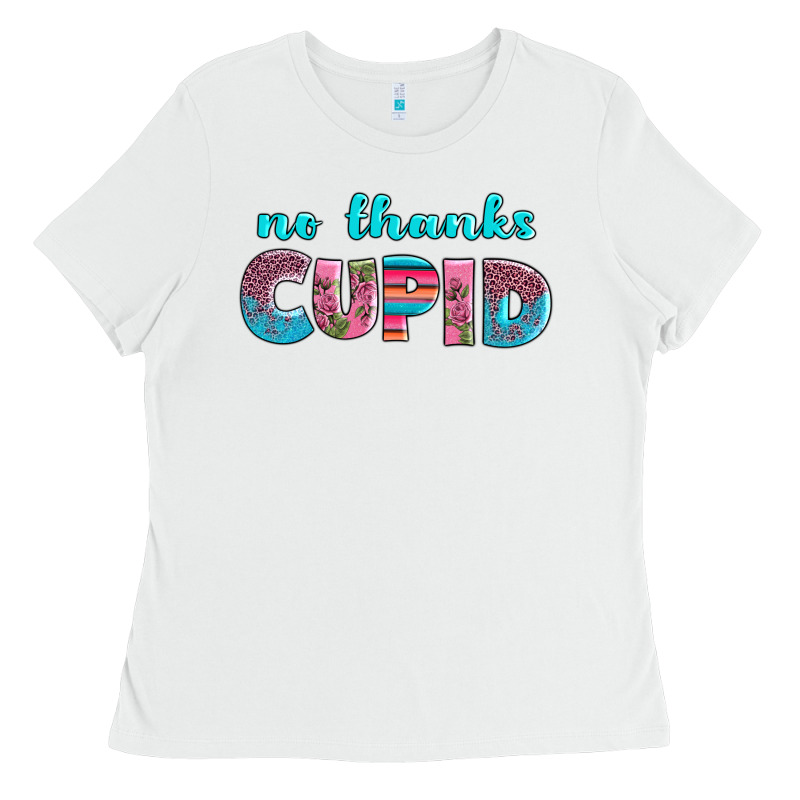 No Thanks Cupid Ladies Tee by AdoDesignShop | Teevron