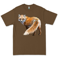 Cacao Red Fox Premium Tee - LillyAllenDesigns
