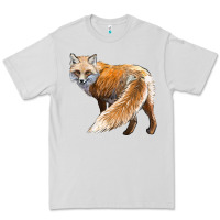 Dove Grey Red Fox Premium Tee - LillyAllenDesigns