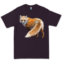 Plum Red Fox Premium Tee - LillyAllenDesigns