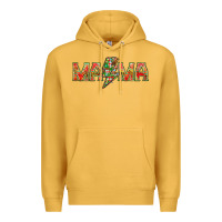 Mustard Mama christmas lightning bolt mother's day Premium Hoodie - HowdyJamesFarm