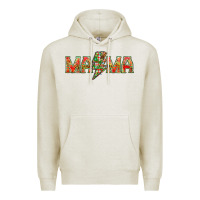 Oatmeal Heather Mama christmas lightning bolt mother's day Premium Hoodie - HowdyJamesFarm