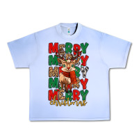 Grape Ice merry christmas reindeer Urban Heavy Tee - MaliasSmallBusiness