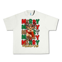 Pistachio merry christmas reindeer Urban Heavy Tee - MaliasSmallBusiness
