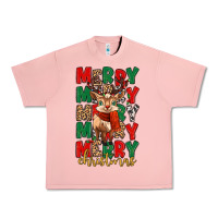 Salmon merry christmas reindeer Urban Heavy Tee - MaliasSmallBusiness