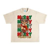 Sandshell merry christmas reindeer Urban Heavy Tee - MaliasSmallBusiness