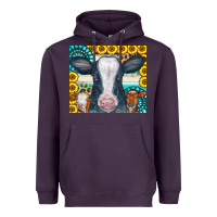 Plum Cows Gemstone Sunflowers Tumbler Heavyweight Hoodie - CowCowDesign
