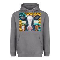 Storm Cows Gemstone Sunflowers Tumbler Heavyweight Hoodie - CowCowDesign