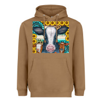 Toasted Coconut Cows Gemstone Sunflowers Tumbler Heavyweight Hoodie - CowCowDesign