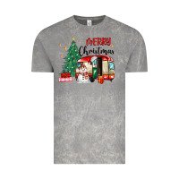 Cloud Rock merry christmas camper Vintage Tee - MaliasSmallBusiness
