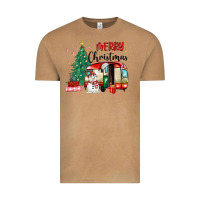 Vintage Camel merry christmas camper Vintage Tee - MaliasSmallBusiness