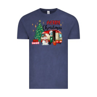 Vintage Denim merry christmas camper Vintage Tee - MaliasSmallBusiness
