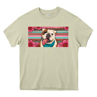 Mossy english bulldog floral license plate Heavy Core Tee - Artiststas