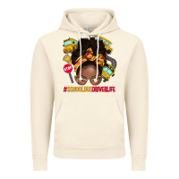 Vintage Artic school bus driver life afro messy bun Vintage Hoodie - NancyCooperArtShop