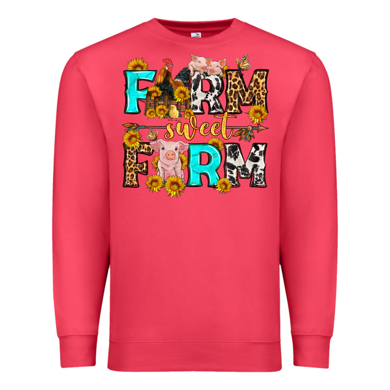 Farm Sweet Farm Western  Olivia Premium Sweatshirt by OliviaCreatesArt | Teevron