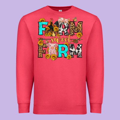 Farm Sweet Farm Western  Olivia Premium Sweatshirt Designed By Oliviacreatesart