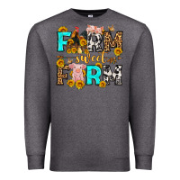 Charcoal Heather farm sweet farm western  olivia Premium Sweatshirt - OliviaCreatesArt