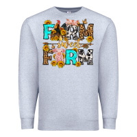 Heather Grey farm sweet farm western  olivia Premium Sweatshirt - OliviaCreatesArt