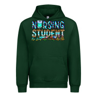 Forest Green Nursing Student No Sleep No Money No Life Urban Hoodie - CowhideDigitalArt