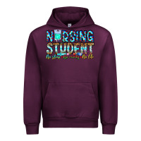 Mauve Wine Nursing Student No Sleep No Money No Life Urban Hoodie - CowhideDigitalArt