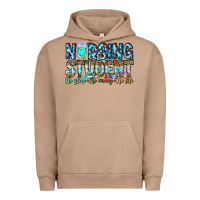 Pigment Burro Nursing Student No Sleep No Money No Life Urban Hoodie - CowhideDigitalArt