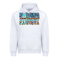 White Nursing Student No Sleep No Money No Life Urban Hoodie - CowhideDigitalArt