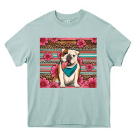 Arona british bulldog floral serape Heavy Core Tee - Artiststas