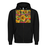 Black mexican sunflowers Zipper Hoodie - TumblerDesignByShophia