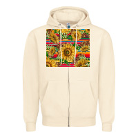 Sandshell mexican sunflowers Zipper Hoodie - TumblerDesignByShophia