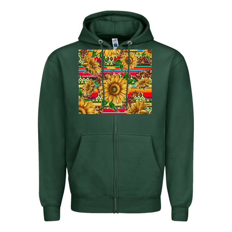 Mexican Sunflowers Zipper Hoodie by TumblerDesignByShophia | Teevron